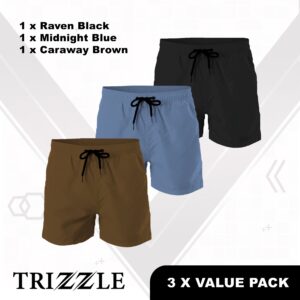 Mens Premium Short 3 x Bundle Pack- Dark Shades