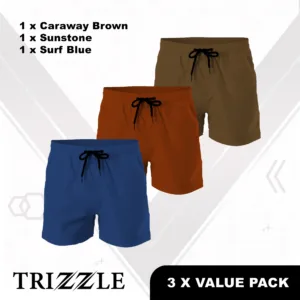 Mens Premium Short 3 x Bundle Pack- 100% Waterproof
