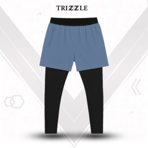 2 in 1 Compression Pants- Sky Blue