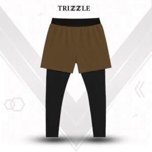 2 in 1 Compression Pants- Caraway Brown